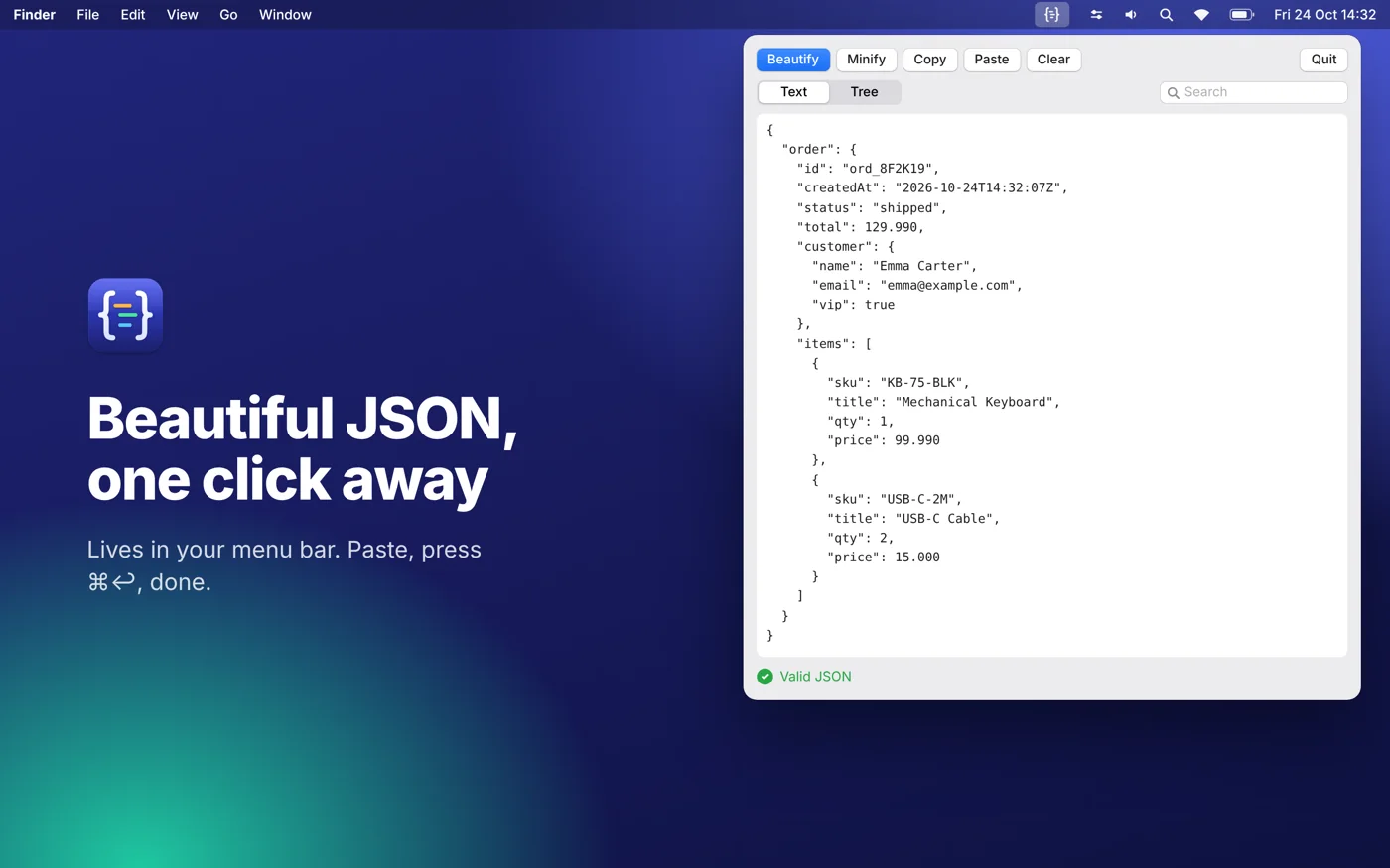JSON Beautifier – 1