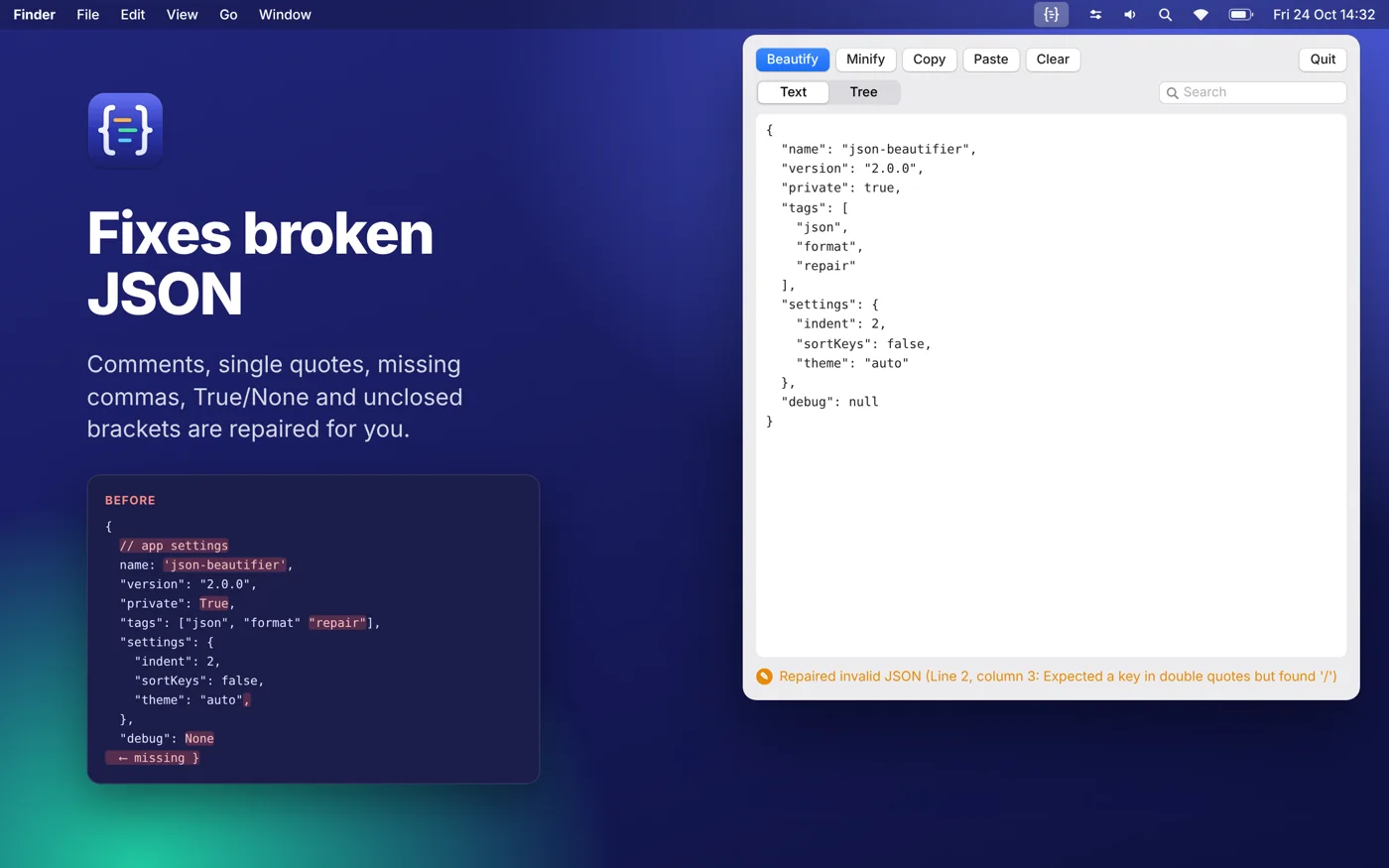 JSON Beautifier – 2