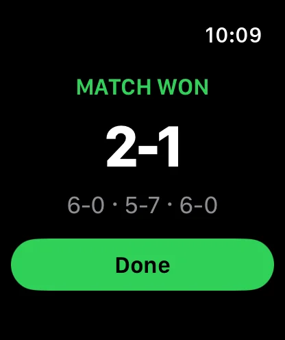 PadelSet on Apple Watch – 8